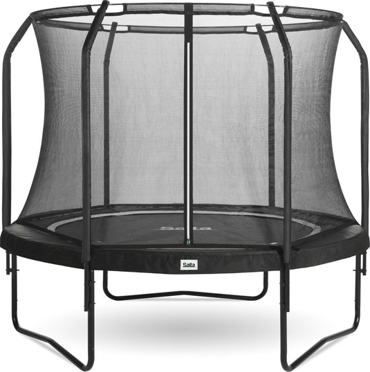 Salta premium black edition - trampoline met veiligheidsnet - ø 213 cm - zwart