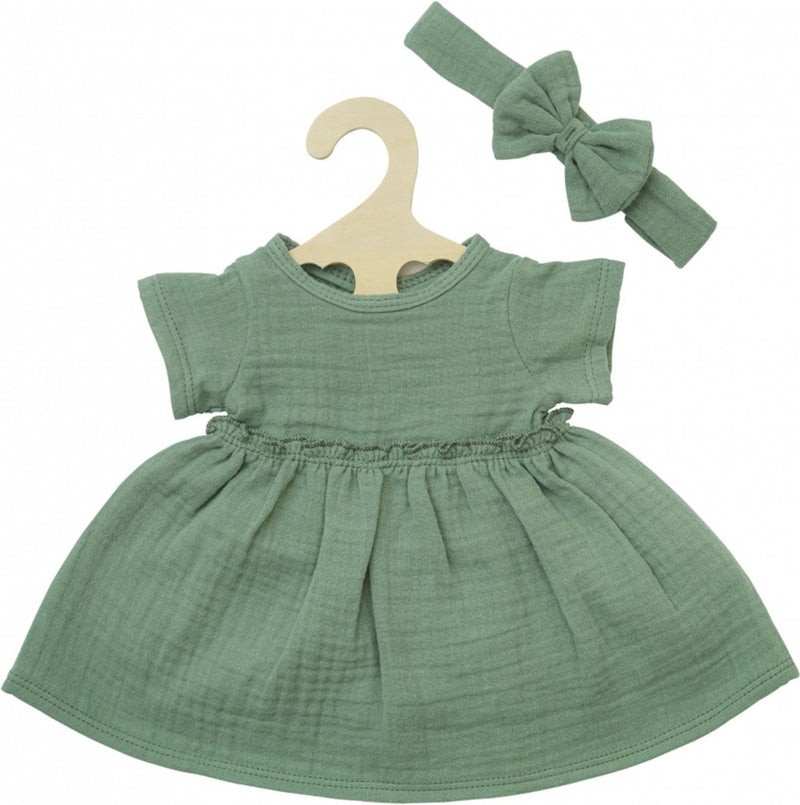 ギャラリービューアに画像をロードする, Heless poppenjurk groen met ruches, 35-45 cm
