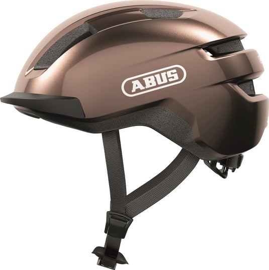 Abus fietshelm purl-y metallic copper l - 57-61 cm - bruin - geschikt voor gebruik op speed pedelecs - elektrische fietsen - snorfietsen - nta-8776 340 g