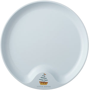 Mepal mio kinderbord little dutch - magnetronbestendig - met greep - kinderservies - sailors bay