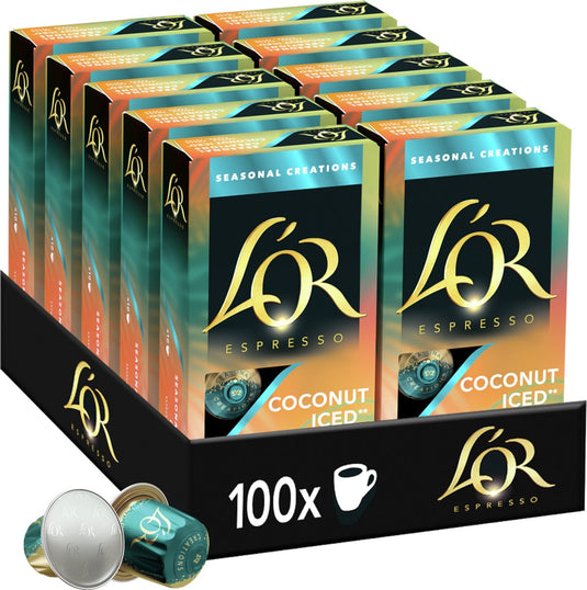 L'or espresso coconut iced koffiecups - 10 x 10 capsules