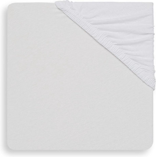 Jollein baby hoeslaken ledikant jersey 60x120cm - wit