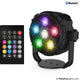 Partyfunlights - 6 led - par - disco lamp - usb - met afstandsbediening