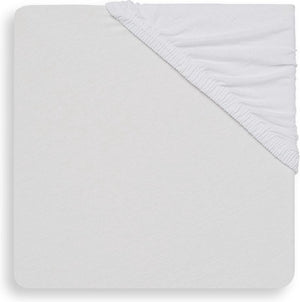 Jollein - baby hoeslaken boxmatras jersey (wit) - katoen - hoeslaken baby, hoeslaken box - 75x95cm