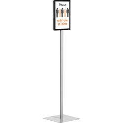Vloerstandaard durable 501257 grijs pe-epoxycoating, staal