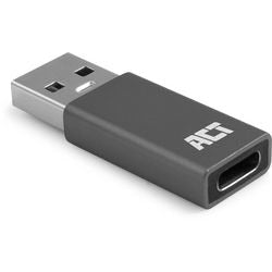 Act connectivity usb-a naar usb-c adapter (donkergrijs)