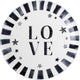 Blond amsterdam -x noir - bord love - 31 cm