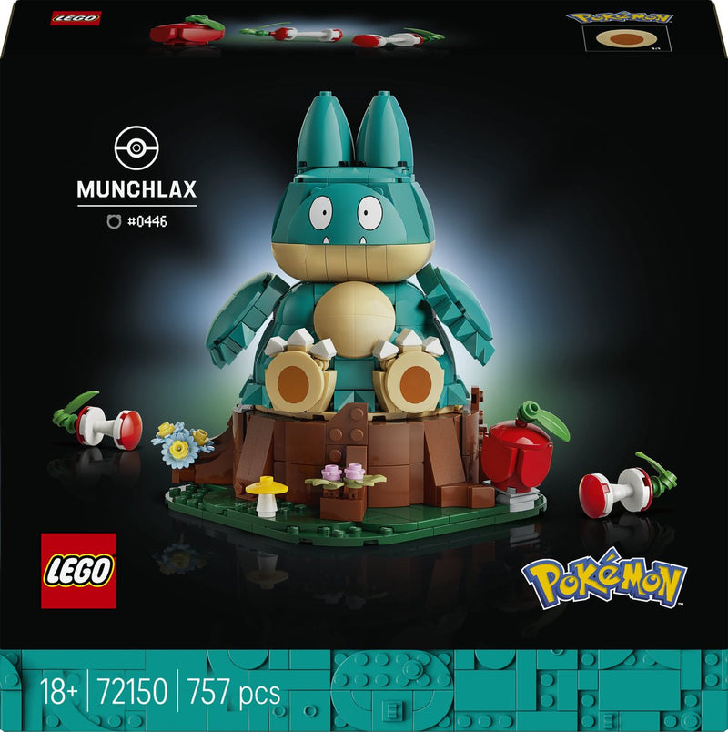 Afbeelding laden in galerijviewer, Lego pokémon - munchlax figuur bouwpakket voor volwassenen en woondecoratie - 72150
