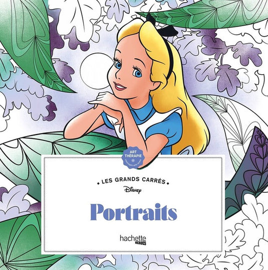 Hachette heroes les grands carrés disney portraits - hachette - kleurboek voor volwassenen