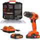 Powerplus - dual power - powdpo1150 - 20 v - geborsteld - schroef-, klopboormachine - 20v - incl. 2 batterijen 20v 2.0ah en lader - 78 acc.