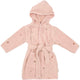 Little dutch badjas - maat 74 80 - badjas kind meisjes - roze - fairy garden blossom