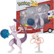 Jazwares pokémon - battle figure 2 pack mew (5 cm) mewtwo (11 cm) battle figures