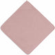 Jollein - badcape badstof 100x100cm - baby handdoek met badcape, omslagdoek, badponcho - wild rose