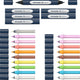 Schneider schrijfwaren schneider stift - twinmarker set - paint-it 040 - 10 kleuren + 6 houders - s-ml04010903
