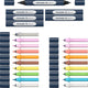 Schneider schrijfwaren schneider stift - twinmarker set - paint-it 040 - 10 kleuren + 6 houders - s-ml04010903