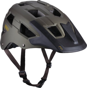 Bbb cycling mtb helm nanga - met bevestiging voor camera of verlichting - wasbare padding - fietshelm volwassenen: heren dames - mat olijf groen - l - bhe-54