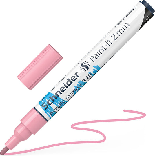 Schneider schrijfwaren schneider acrylmarker - paint-it 310 - 2mm - pastel roze - s-120129