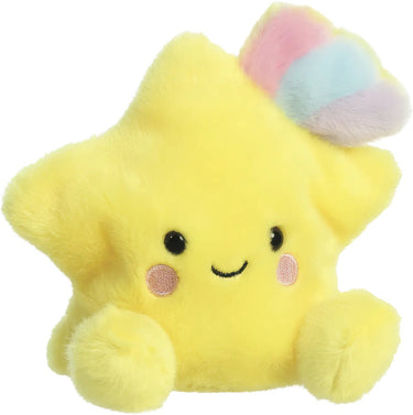 Aurora eco friendly serie - knuffel spadająca gwiazdka - 13 cm - geel - zacht pluche