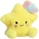 Aurora eco friendly serie - knuffel spadająca gwiazdka - 13 cm - geel - zacht pluche