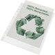 Esselte 100% gerecyclede pp a4 maxi showtas - 70 micron - 50x transparante insteekhoezen - ideaal voor thuiskantoor