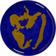 Serax - ottolenghi feast - serveerschaal - donkerblauw goud - 35 ø