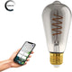Eglo connect.z smart led lamp -e27 - ø 6,4 cm - smoke - rookglas - 2000k - dimbaar - zigbee