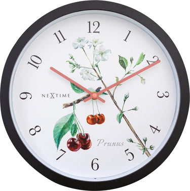 Nextime prunus – buitenklok – 30.5 cm – metaal – wit – weerbestendig