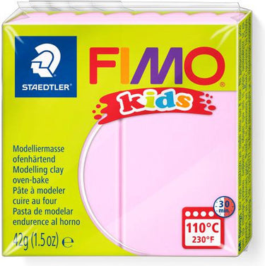 Fimo kids boetseerklei, roze, 42 gr