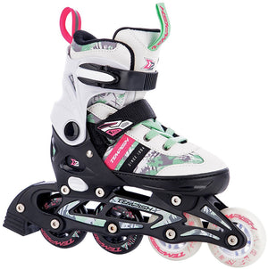 Tempish dasty 2 skeelers - inline skates - verstelbaar - kinderen - wit - maat 33-36