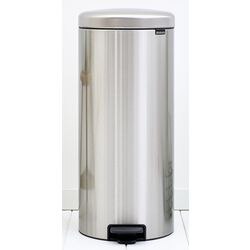 Brabantia pedaalemmer newicon 30 ltr matt steel fingerprintproof met kunststof binnenemmer