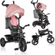 Lionelo haari - driewieler - drankhouder - 2in1 - draaibare zitting – rubberen onderhoudsvrije wielen – vrij wiel – schuifstang voor ouders – luifel – mand en tas – bekerhouder – groeit mee – vanaf 18 maanden tot 25 kg