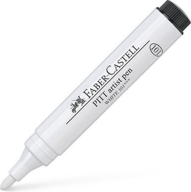 Faber-castell tekenstift - pitt artist pen - 2.5mm - 101 wit - fc-167601