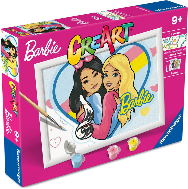 Afbeelding laden in galerijviewer, Ravensburger creart schilderen op nummer - barbie-duo
