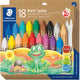 Staedtler noris junior waskrijt - kartonnen etui met 18 kleuren