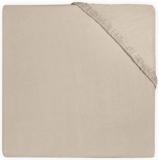 Jollein - baby hoeslaken ledikant jersey (nougat) - katoen - 60x120cm