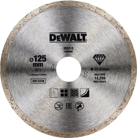 Dewalt dt3713-qz - diamantdoorslijpschijf - 125mm - voor keramiek en beton