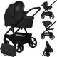 Lionelo carmine kinderwagen 3 in 1 – inclusief astrid i-size autostoel – graveltech all-terrain wielen – 3d ventilatie airydots matras – anti-reflux reiswieg – comfortabele vering – inklapbaar met zitting – upf50+ – complete accessoireset