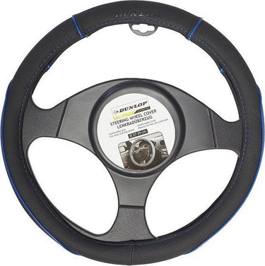 Dunlop stuurhoes - universeel - pu - zwart blauw - ø37-39 cm