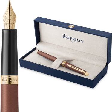 Waterman hémisphère vulpen | de subtiele versie | koperrood | roestvrijstalen medium penpunt | met geschenkdoos