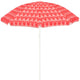 Mica decorations heart strandparasol - h180 x ø160 cm - roze