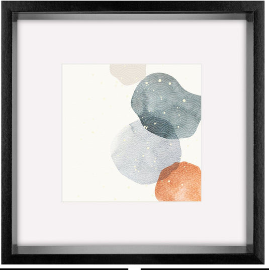 Walther shape - 3d fsc houten lijst - fotoformaat 50x50 cm - kunstglas - zwart