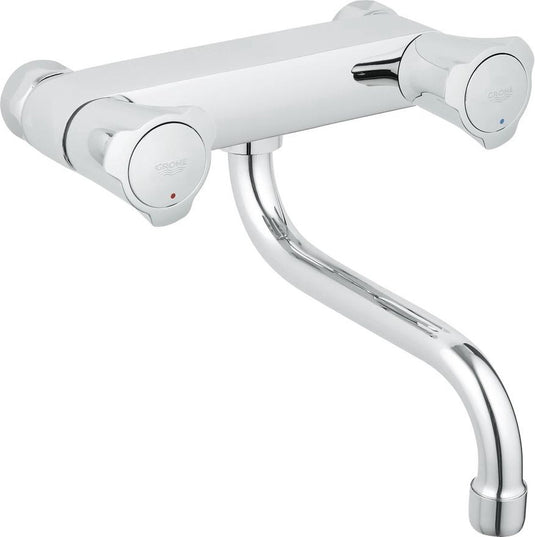 Grohe costa l keukenkraan - wandmontage - draaibare uitloop - chroom