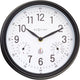 Nextime jasmine – weerstation wandklok – 23.5 cm – metaal – wit – weerbestendig
