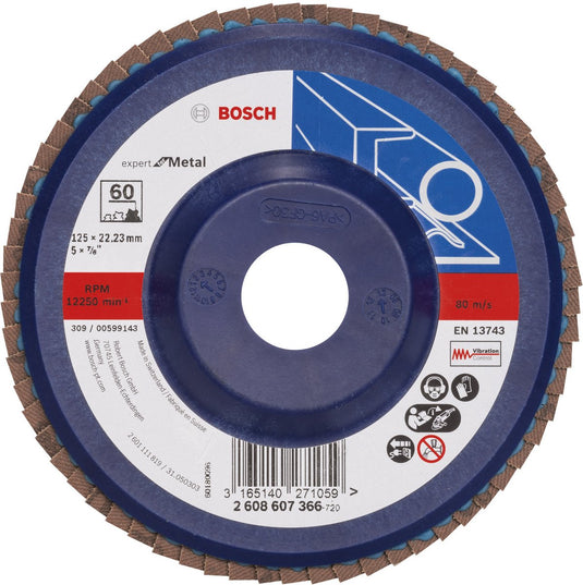 Bosch - lamellenschuurschijf 125 mm, 22,23 mm, 60