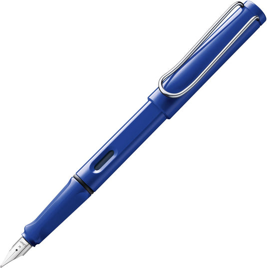 Lamy safari vulpen blauw extra fijn