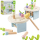 Classic world houten hamerbank educatief speelgoed - wortels slaan.