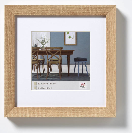 Walther fiorito - mdf houten lijst - fotoformaat 30x30 cm - licht eiken