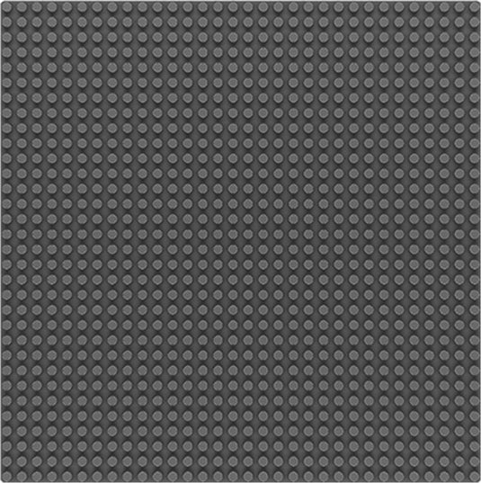 Sluban bricks base - basisplaat 32 x 32 grijs