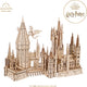 Ugears 3d modelbouw - hogwarts™ castle - harry potter™ - mechanisch bouwpakket hout - educatief speelgoed