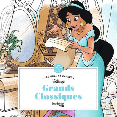 Hachette heroes les grands carres - disney grands classiques - hachette - kleurboek voor volwassenen